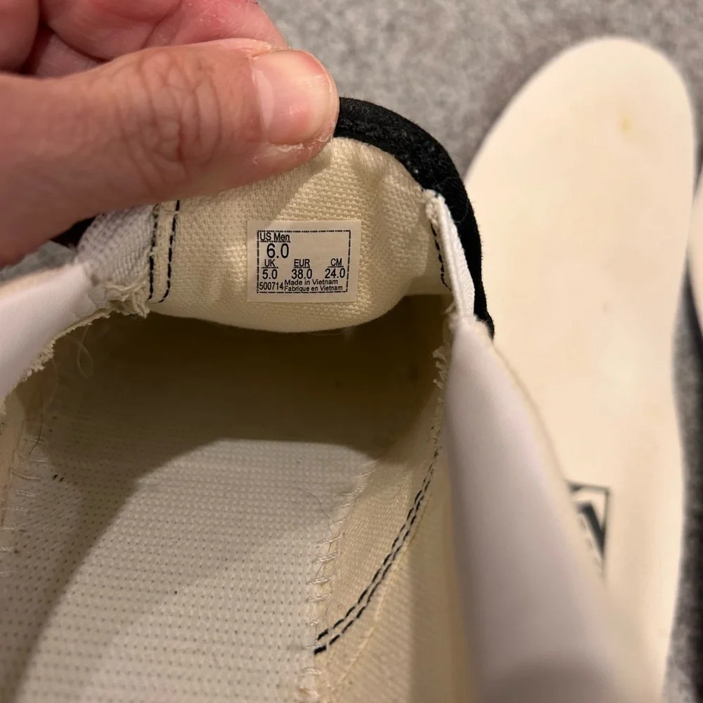 Vans Black and White Checkerboard Slip-Ons - Picture 14 of 15
